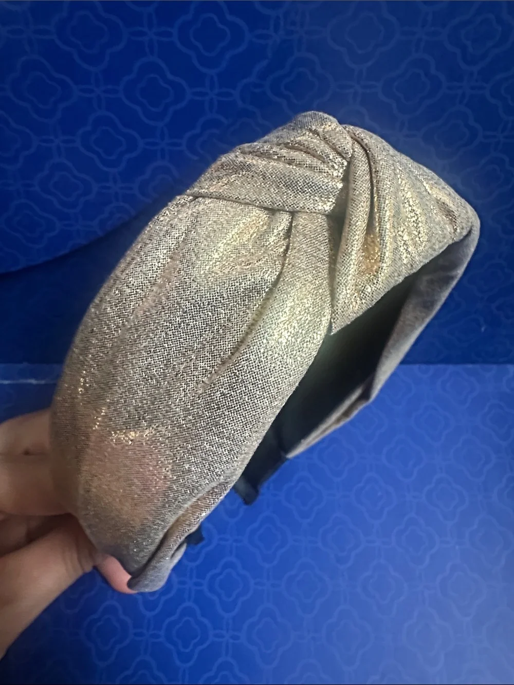 Metallic Gold Knotted Headband